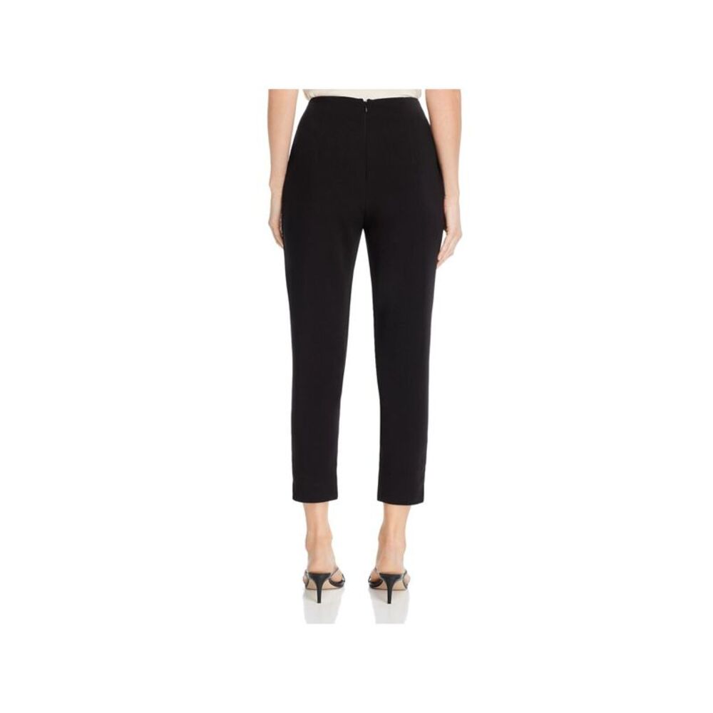 CUPCAKES AND CASHMERE Womens Black Slim Legs Split Hems High Waist Pants 10 - Picture 2 of 2